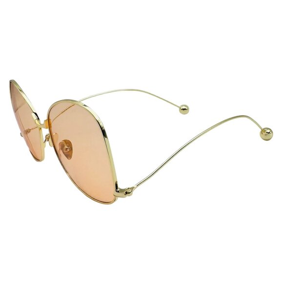 7024 | Peach Butterfly Lens Sunglasses - Picture 2 of 5